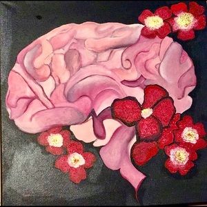 11x14 Use your brain or loose your brain painting